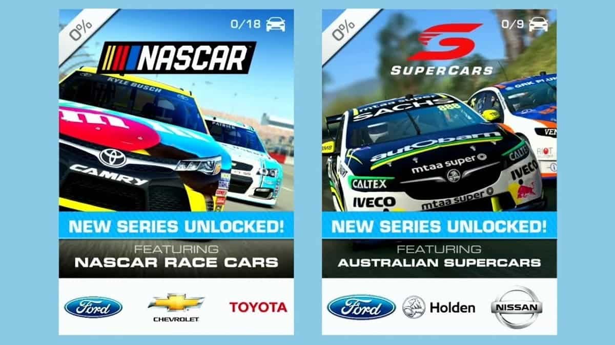 Real Racing 3 NASCAR main