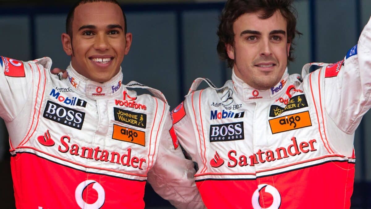 Fernando Alonso and Lewis Hamilton