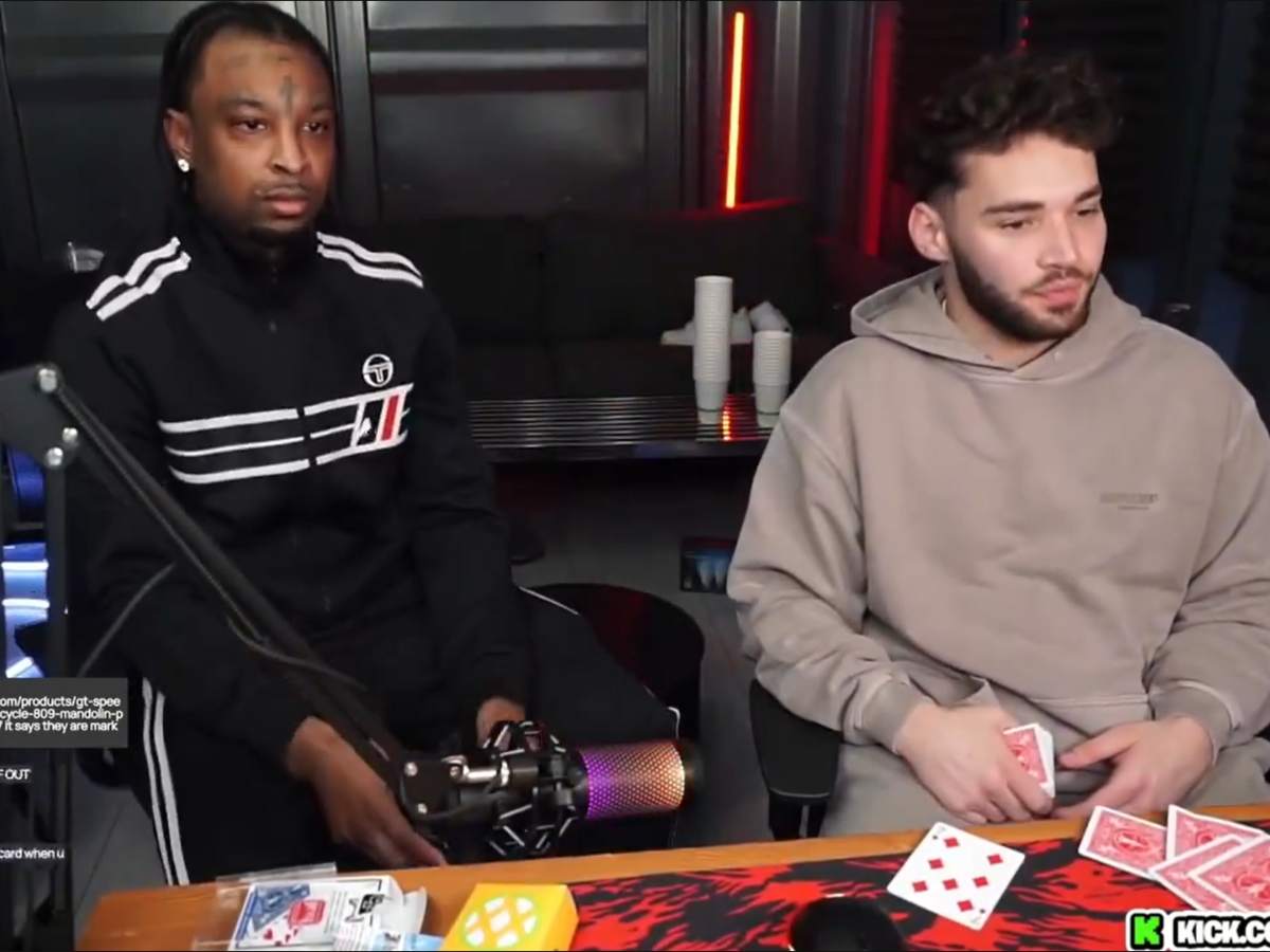 “That’s dirty work”- Fans react hilariously to 21 Savage’s EXPENSIVE dice and cards after scamming ‘king of script’ Adin Ross