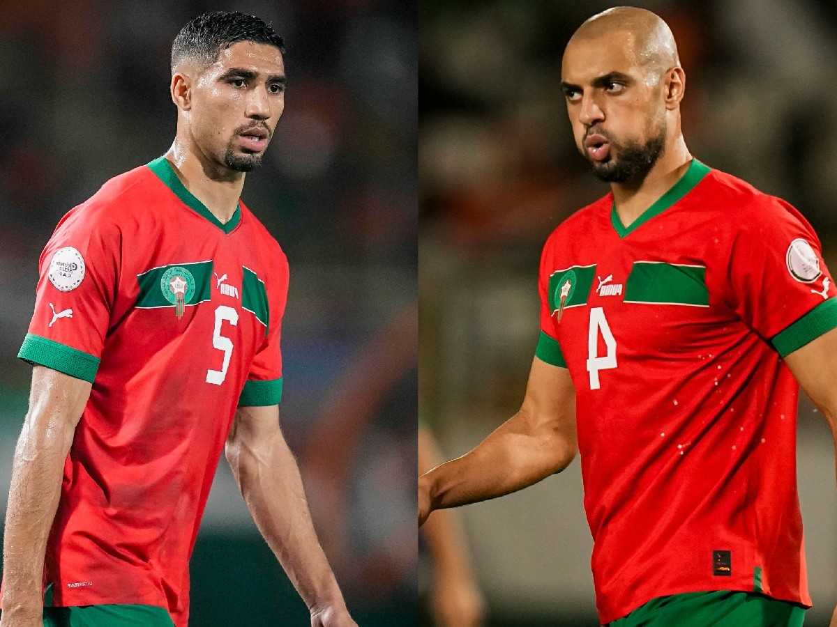 Achraf Hakimi and Sofyan Amrabat