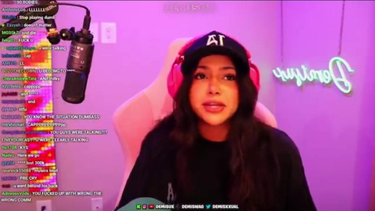 "I am a dumb b*tch," Demisux addresses the rumor of her cheating on Adin Ross, denies ever dating Kick streamer