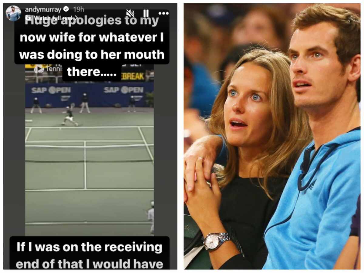 “I would have dumped me,” Andy Murray profusely apologizes to wife for bad kissing techniques early on in their relationship 