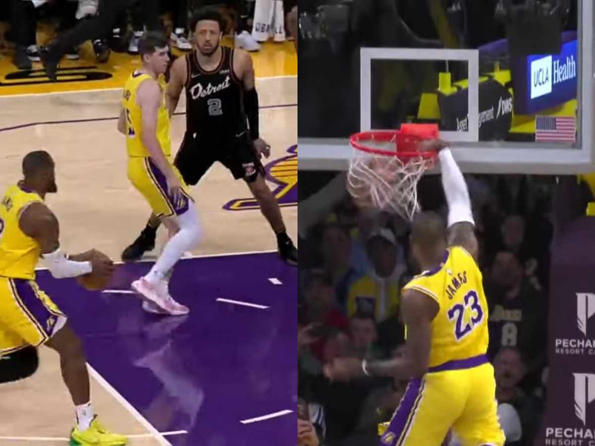 WATCH: Austin Reaves’ artistic ‘behind-the-back’ pass to LeBron James for an ‘iconic’ dunk has Lakers fans nostalgic