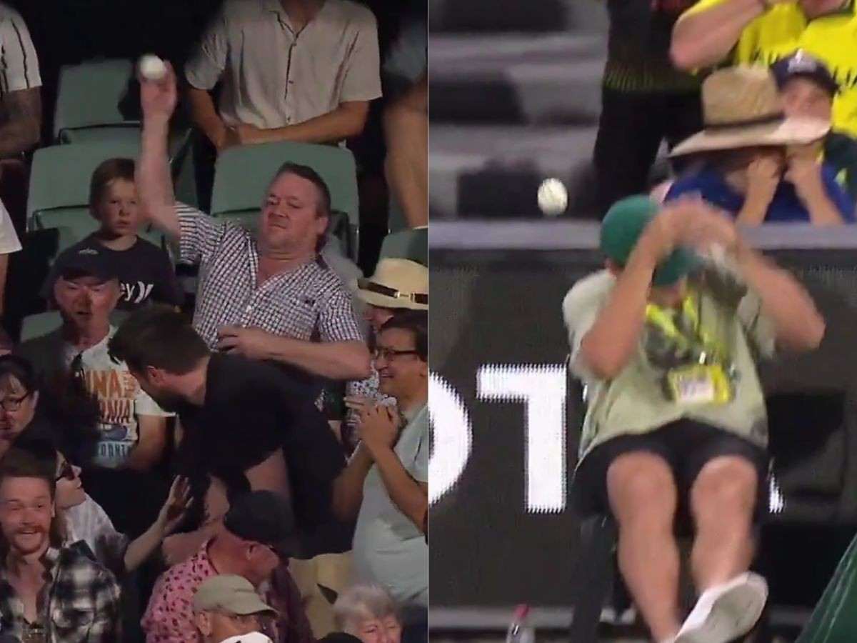 WATCH: Disappointed spectator SMACKS ball boy on the head during Australia vs West Indies, video goes viral