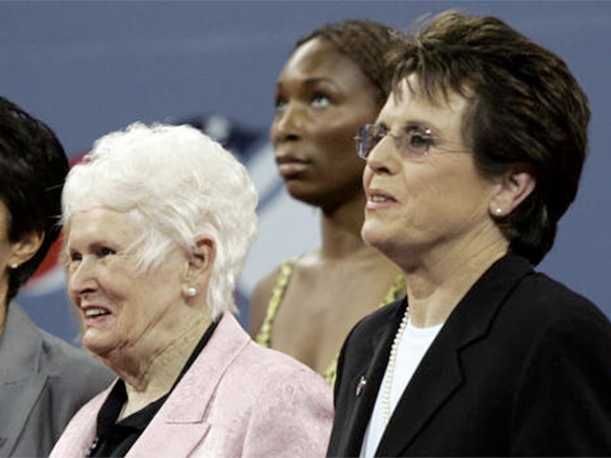 Billie Jean King with her mother