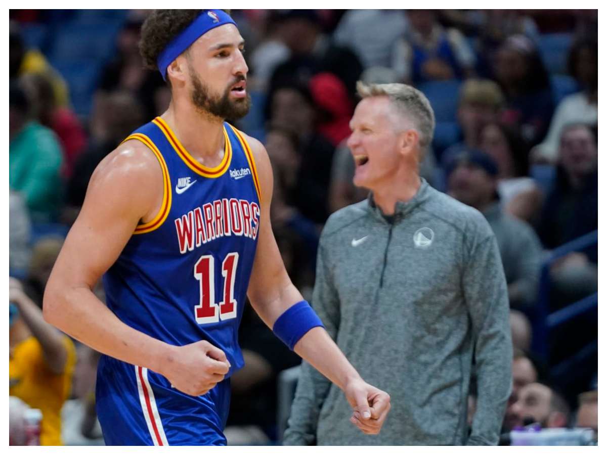 WATCH: Steve Kerr drops down to floor after Klay Thompson’s foul to bottle Warriors win against Clippers; fans react