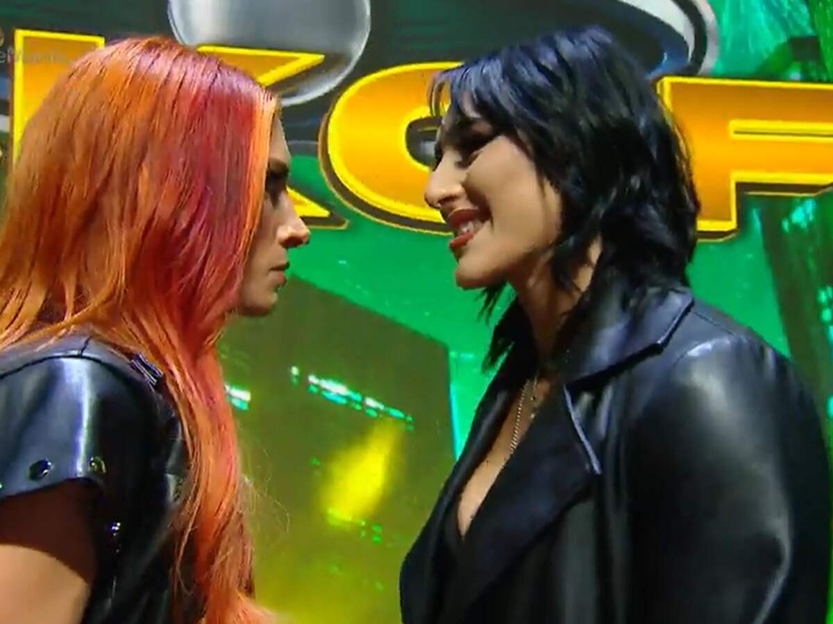 WATCH: Becky Lynch confronts Rhea Ripley at WrestleMania 40 press conference