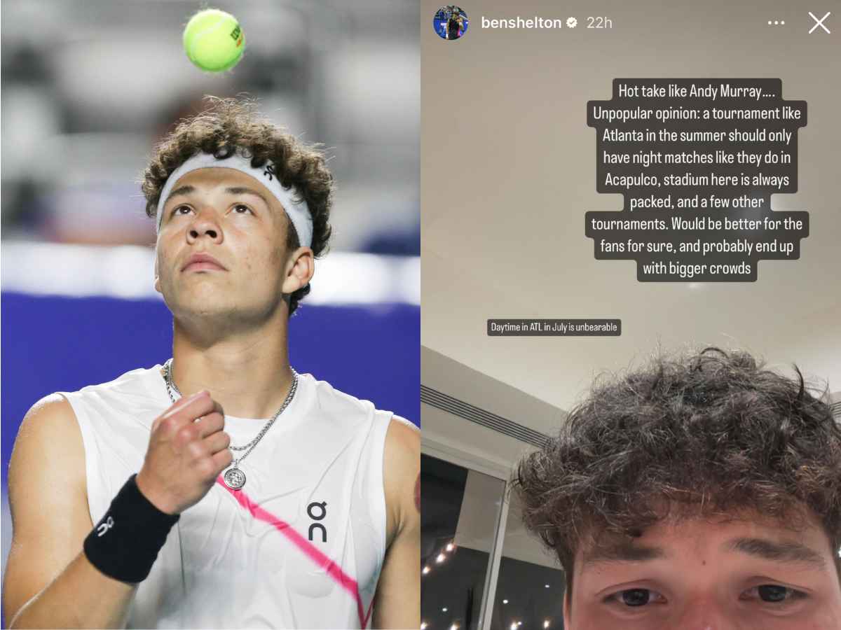 After Andy Murray, Ben Shelton shares his ‘unpopular opinion’ on night matches in tournaments like Atlanta