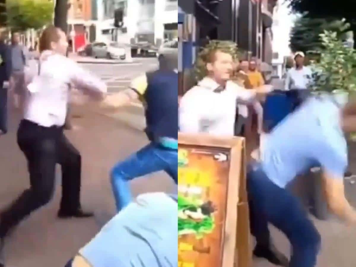 Bouncer showcases impressive boxing against hecklers