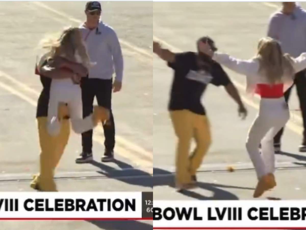 WATCH: “Bout to be the first Chiefs cut soon” – Clyde Edwards-Helaire hugging Patrick Mahomes’ wife Brittany in excitement triggers WILD reactions on social media