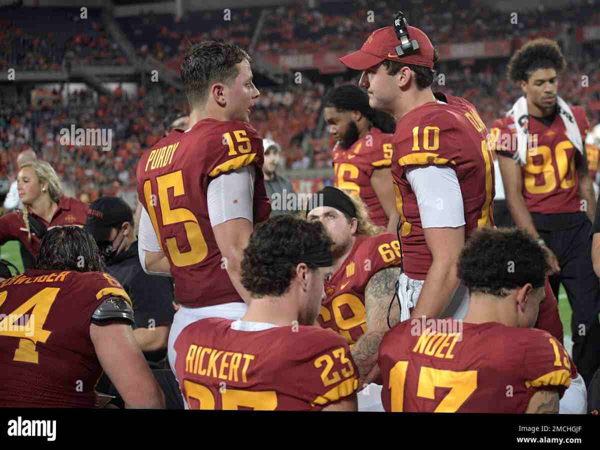 Brock Purdy and Blake Clark at Iowa State