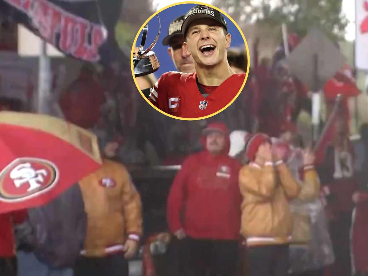 WATCH: Extremely loud ‘Purdy’ chants reverberate outside Levi’s Stadium as fans send off the 49ers to Vegas for the Super Bowl