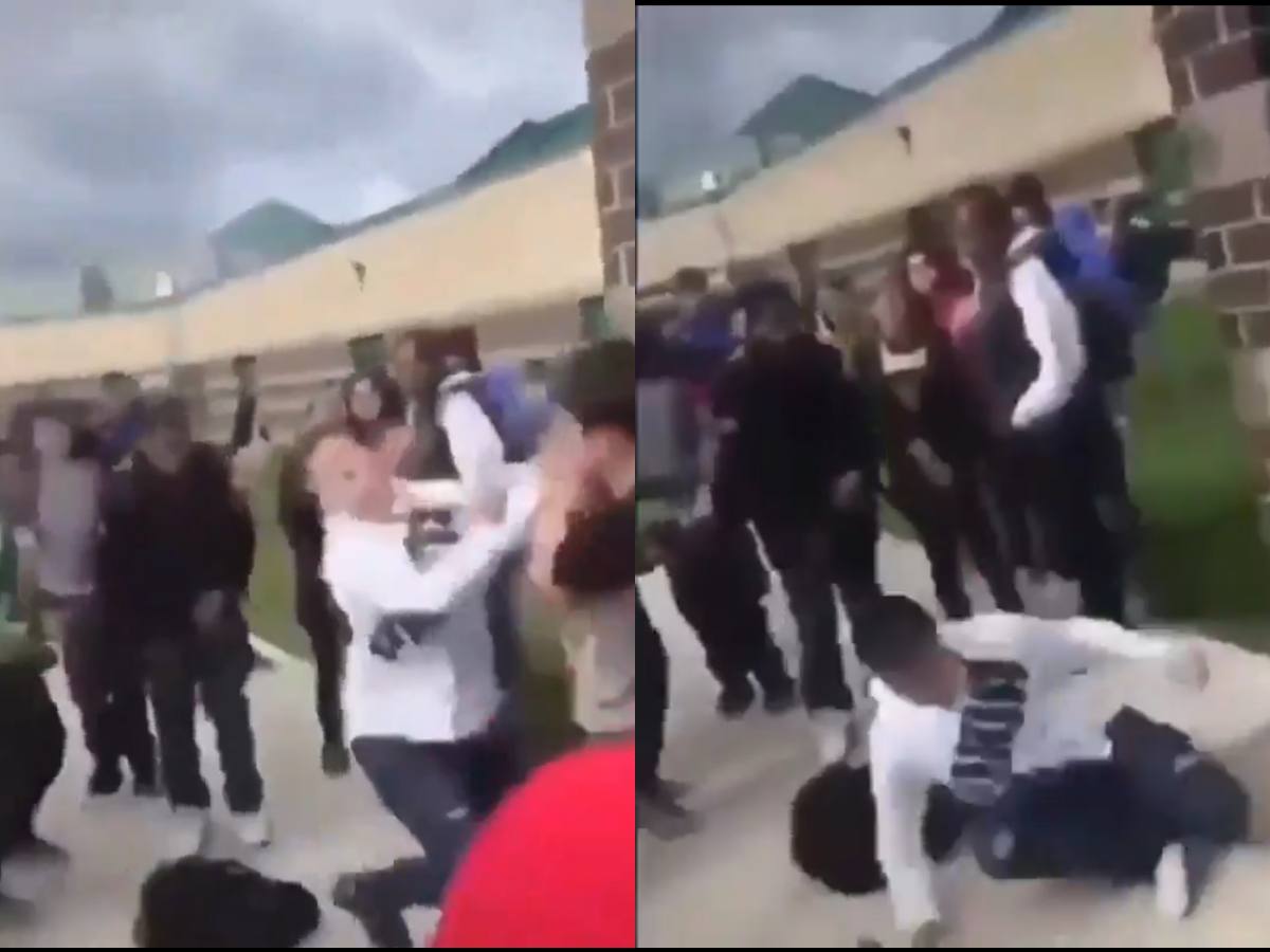 WATCH: “Time for walk of shame” – High school street fight ends with smaller kid employ MMA-style moves to thwart big bully; fans react