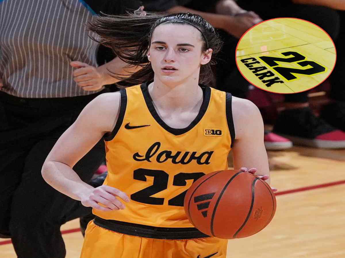 “She ain’t even graduated yet, INSANITY” – Caitlin Clark’s name and number etched onto Iowa’s court leaves fans mesmerized by star power