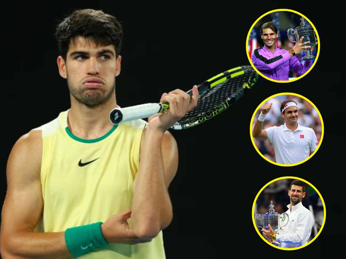 Carlos Alcaraz names Roger Federer, Novak Djokovic and Rafael Nadal as ‘cracks’