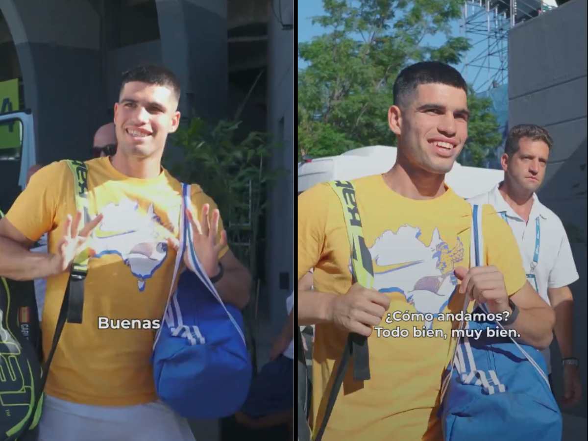 WATCH: Carlos Alcaraz arrives in Argentina to clinch another title as the Spaniard is all smiles for the camera