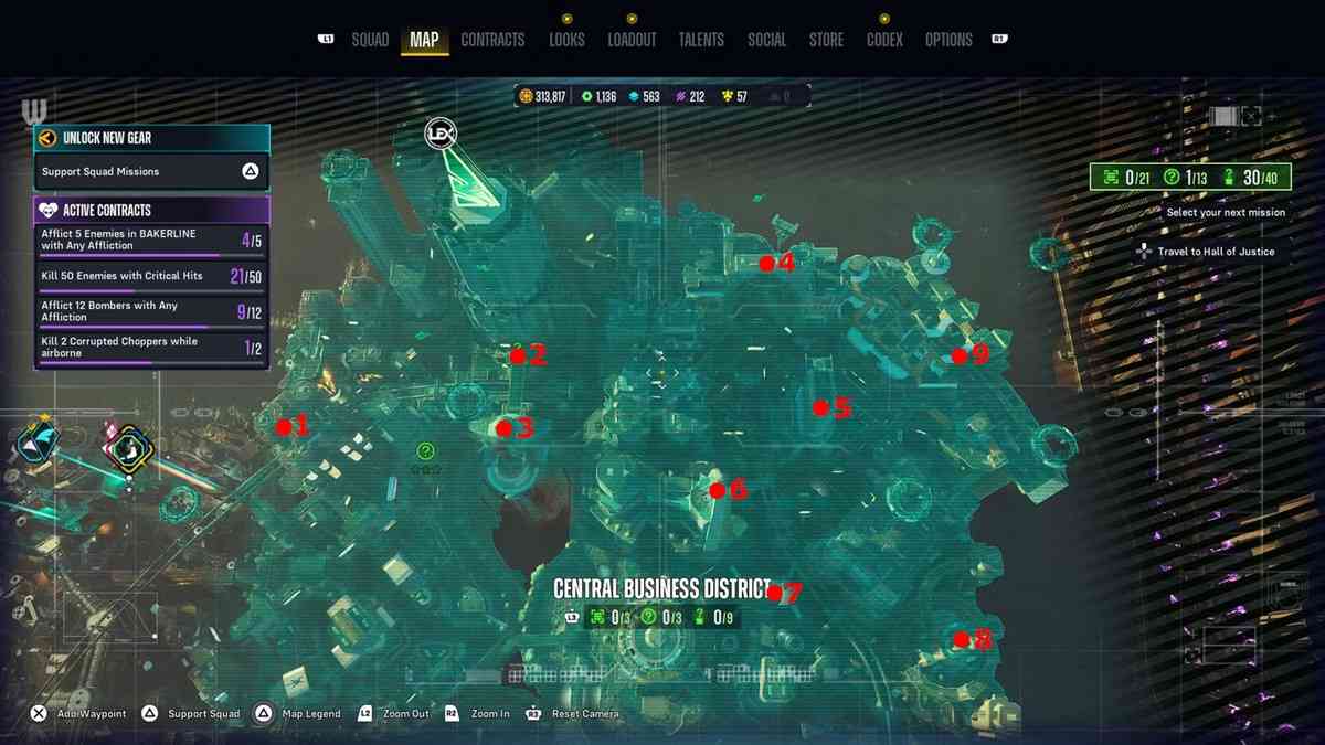 Central Business District Riddler Trophy Locations