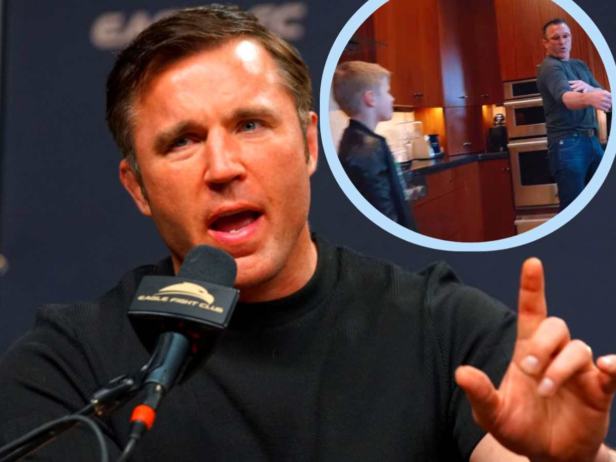 "No DNA test needed" - Legendary Chael Sonnen's funny sketch alongside trash-talking son sparks hilarious reactions from MMA community 1 Fans react to Chael Sonnen being dissed on by son