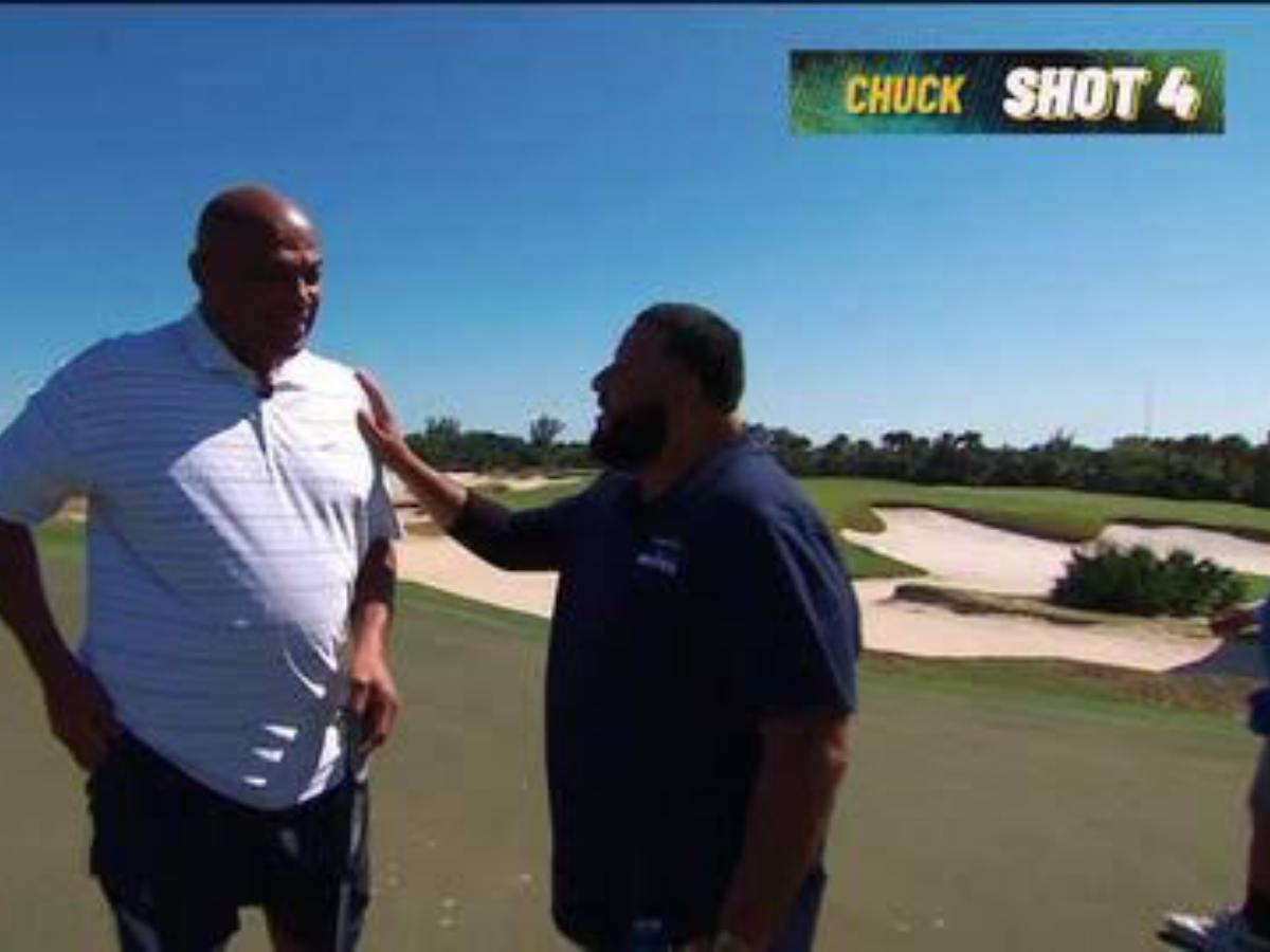 “Someone get him a gym membership” – Charles Barkley’s EMBARASSING defeat to DJ Khaled at Golf leaves NBA fans in splits