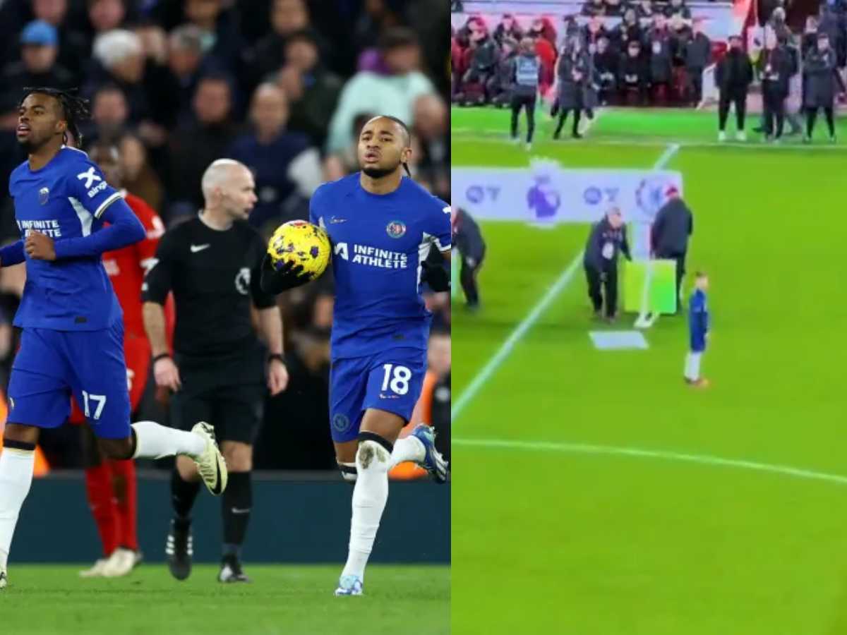 “It’s so shameful!” — Fans DISGUSTED as viral video shows Chelsea mascot left ‘ALONE’ on pitch ahead of clash with Liverpool