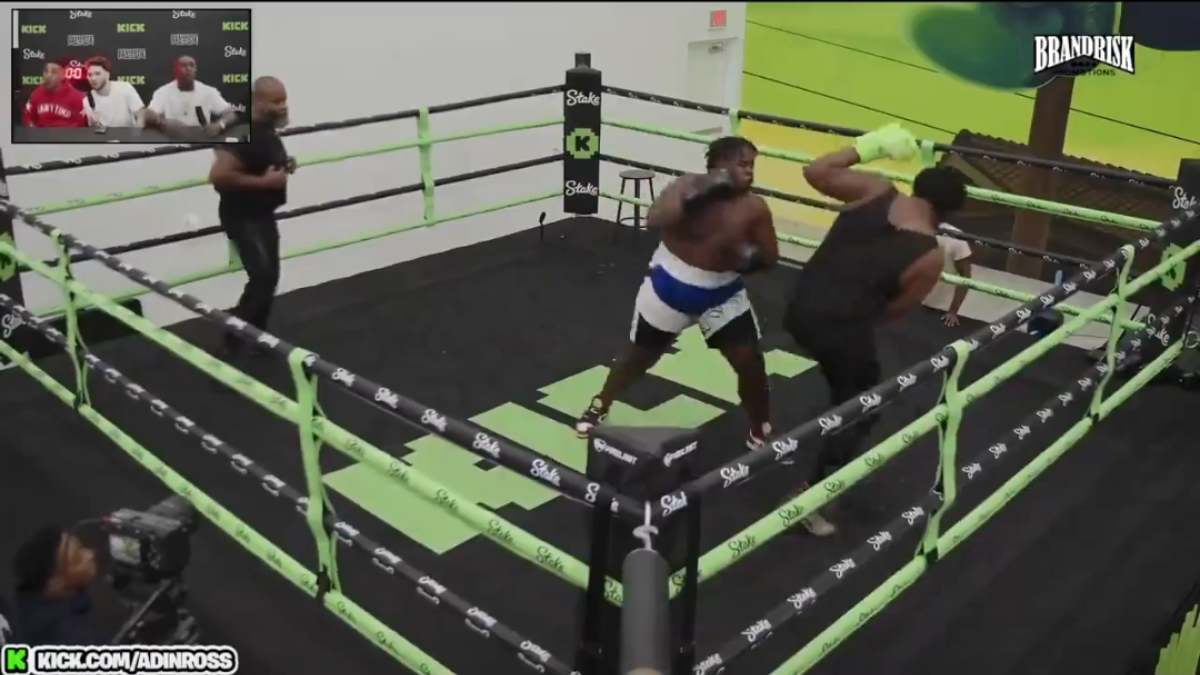 Watch: Kick streamer Chibu brings a wheelchair for his opponent at Adin Ross' boxing event and eventually wins by TKO