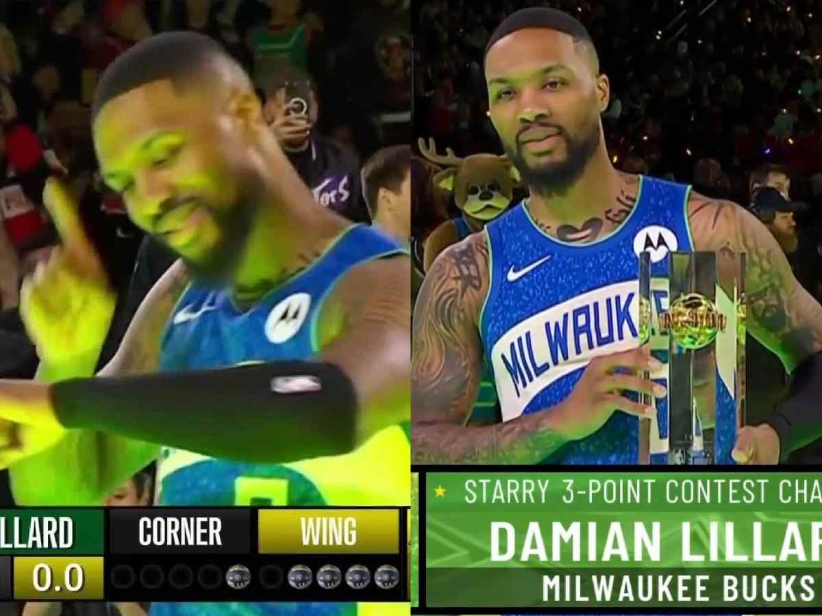 Damian Lillard becomes BACK-TO-BACK champion in three-point contest after nail-biting contest against KAT and Trae Young; fans react