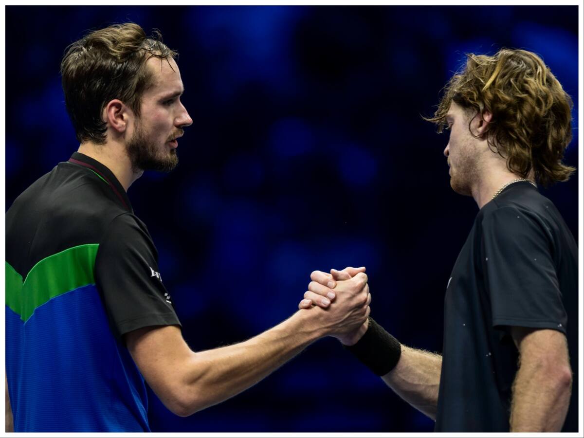 Daniil Medvedev and Andrey Rublev