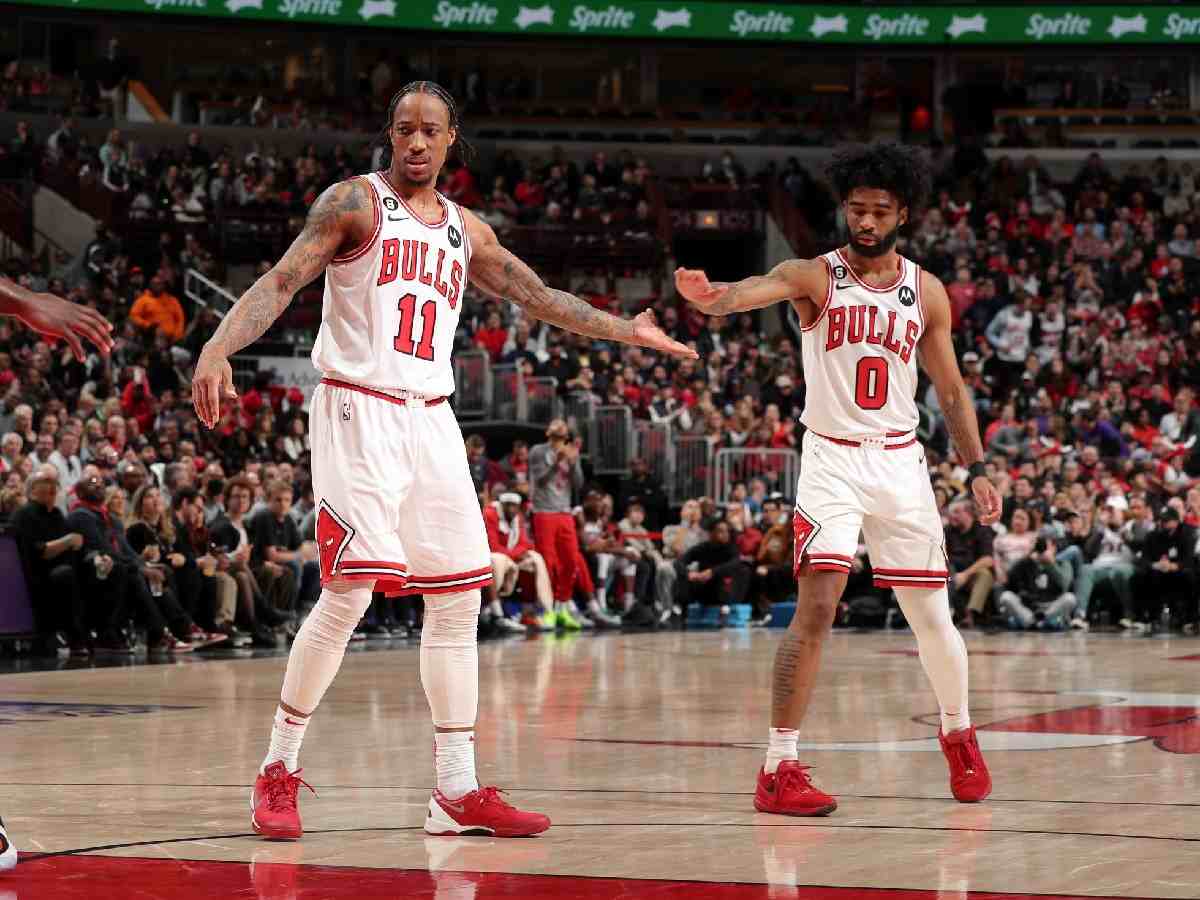 DeMar DeRozan had to thank teammate Coby White for bailing the Chicago Bulls out