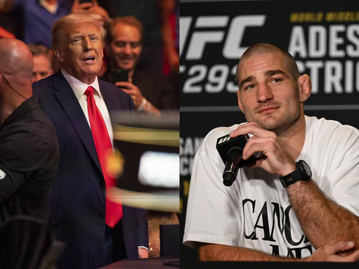 “Nasty looking guy, look at those ears!” Ex-US President Donald Trump HILARIOUSLY mentions fan-favorite Sean Strickland at Vegas speech