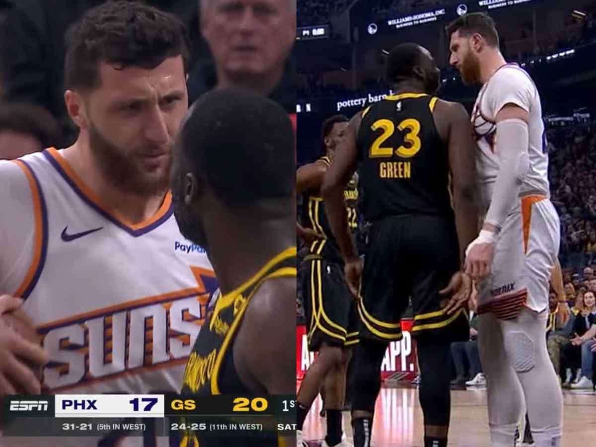 Tensions rise between Draymond Green and Jusuf Nurkic at Suns vs Warriors game; fans react