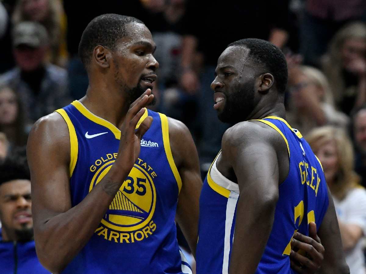 Draymond Green and Kevin Durant as teammates