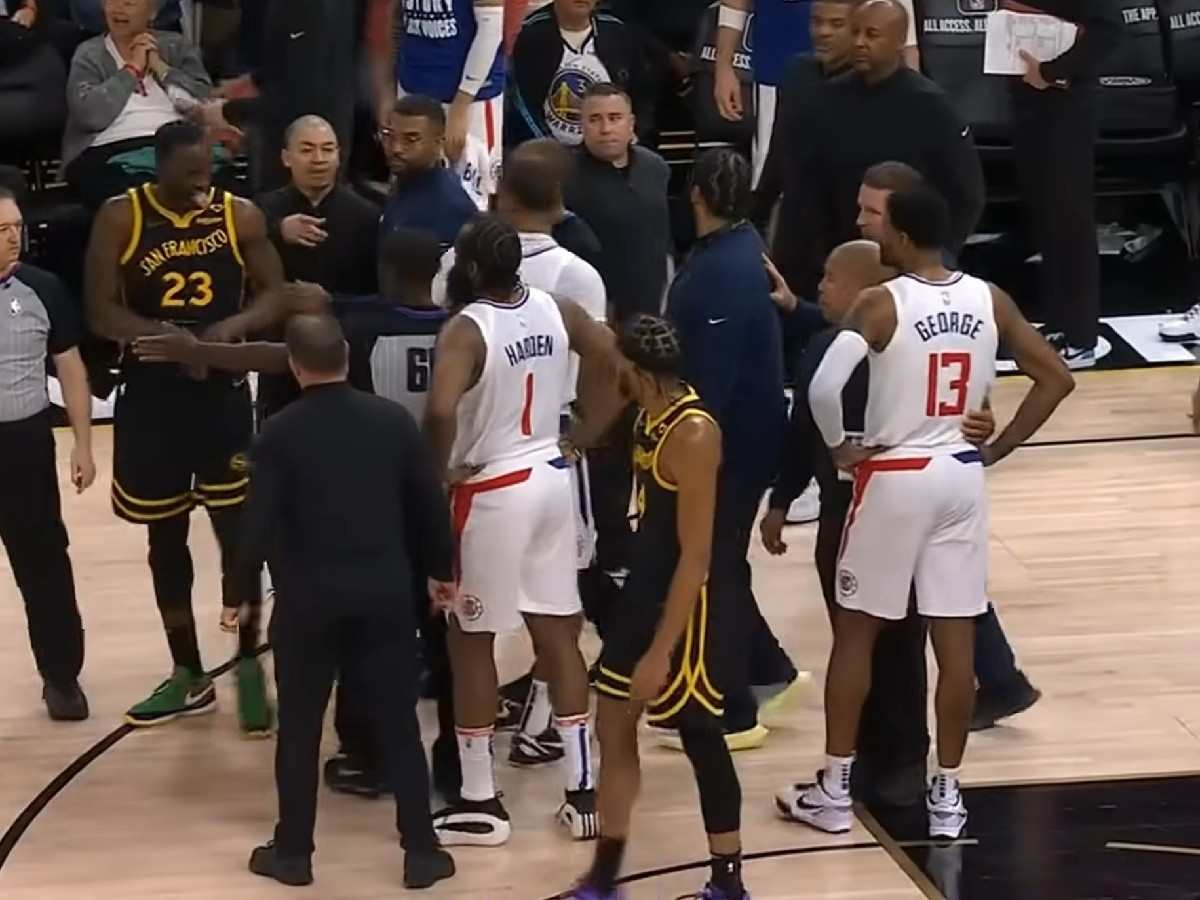 WATCH: Leaked audio reveals Draymond Green and Paul George trash talk leading up to weird finger gesture