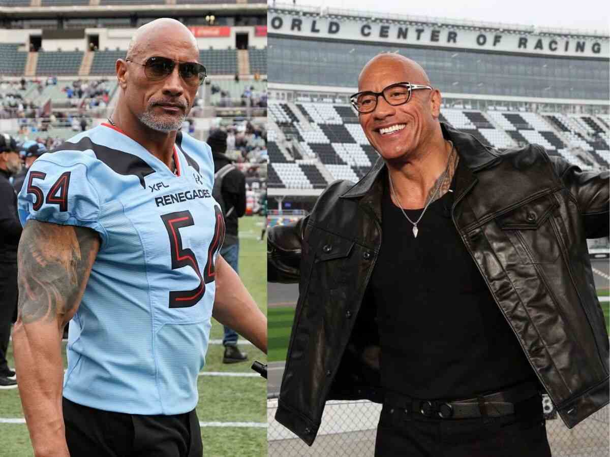 Dwayne Johnson hypes up the launch of United Football League’s inaugural season at NASCAR’s Daytona 500 event