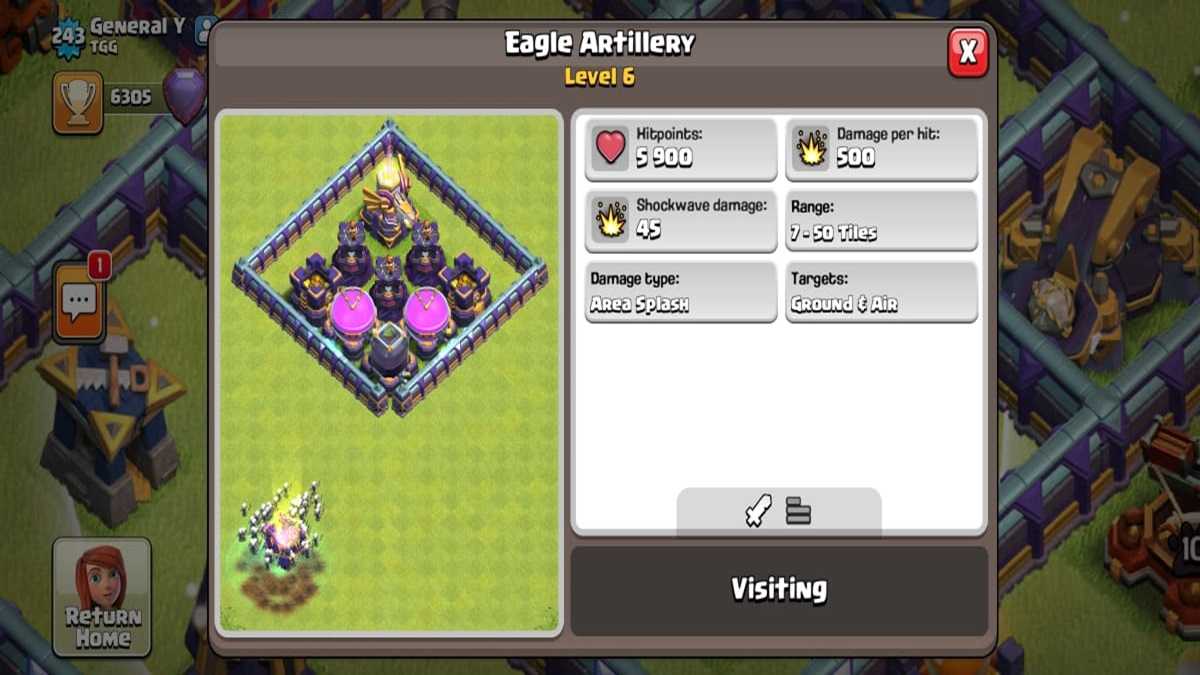 Top 5 Best Defensive Structures In Clash Of Clans 5 Eagle Artillery Clash of Clans