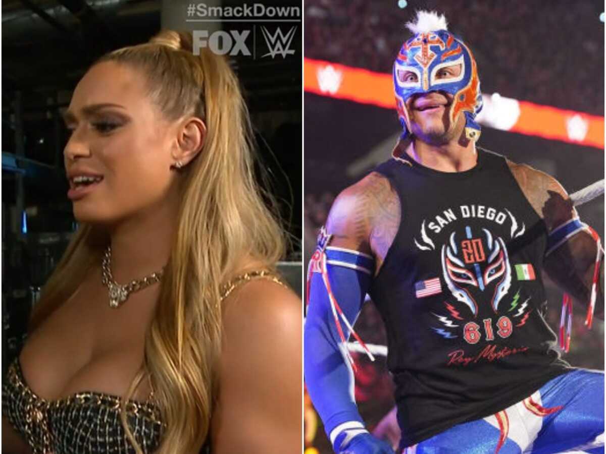 Elektra Lopez and Rey Mysterio