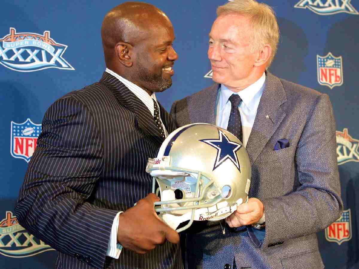 Emmitt Smith with Jerry Jones