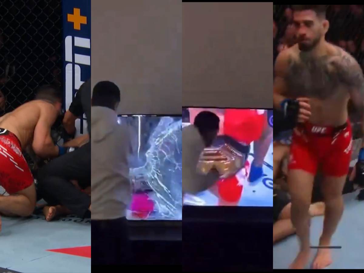 WATCH: Emotional Fan punches hole through TV after Ilia Topuria’s BRUTAL knockout against Alexander Volkanovski