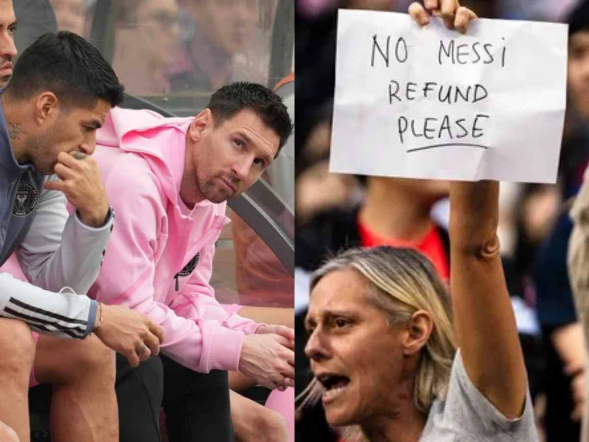 Fans at Hong Kong stadium DESTROY cardboard cutout and BOO David Beckham as Lionel Messi misses out on Inter Miami game