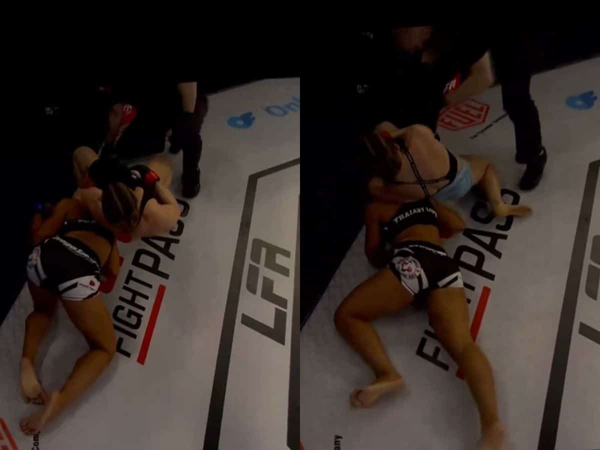 Fighter urinates after getting chocked out