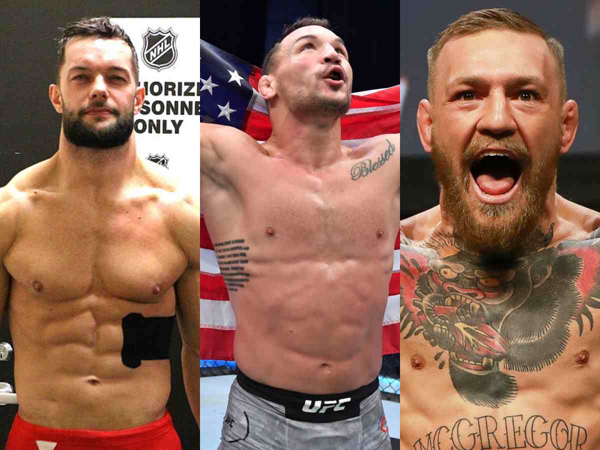 Finn Balor, Mike Chandler, and Conor McGregor