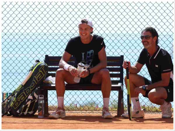 Holger Rune and Patrick Mouratoglou