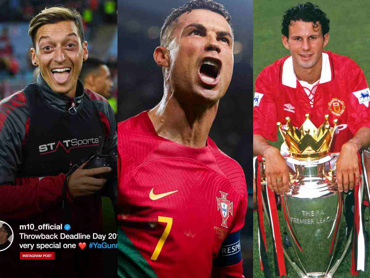 Cristiano Ronaldo snubs Ryan Giggs and Mesut Ozil while naming his Greatest Teammate XI