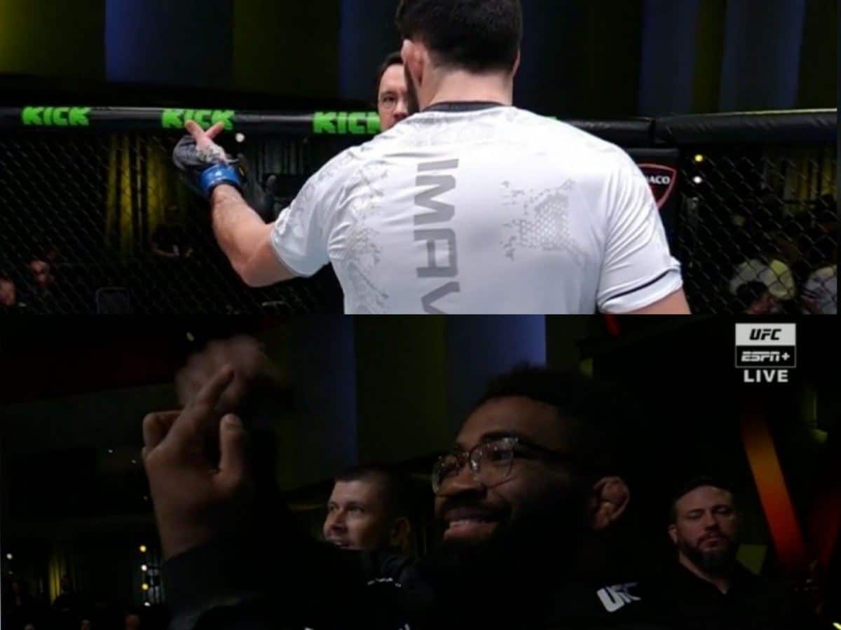 WATCH: Ref Herb Dean forced to restrain Nassourdine Imavov as bad blood against Chris Curtis causes drama at UFC Vegas 85