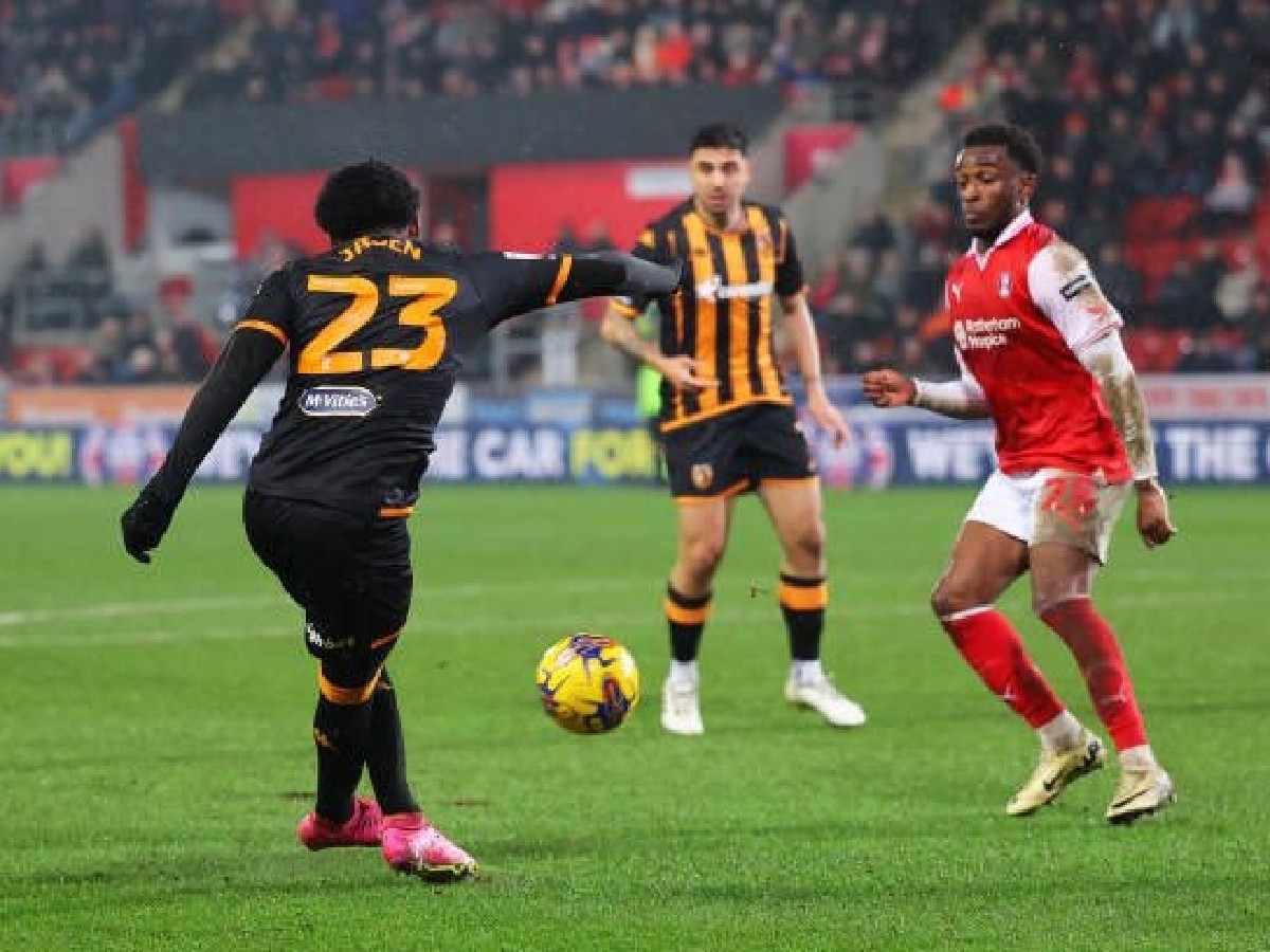 WATCH: “The absolute audacity”- Hull City prodigy Jaden Philogene’s rabona goal against Rotherham goes viral