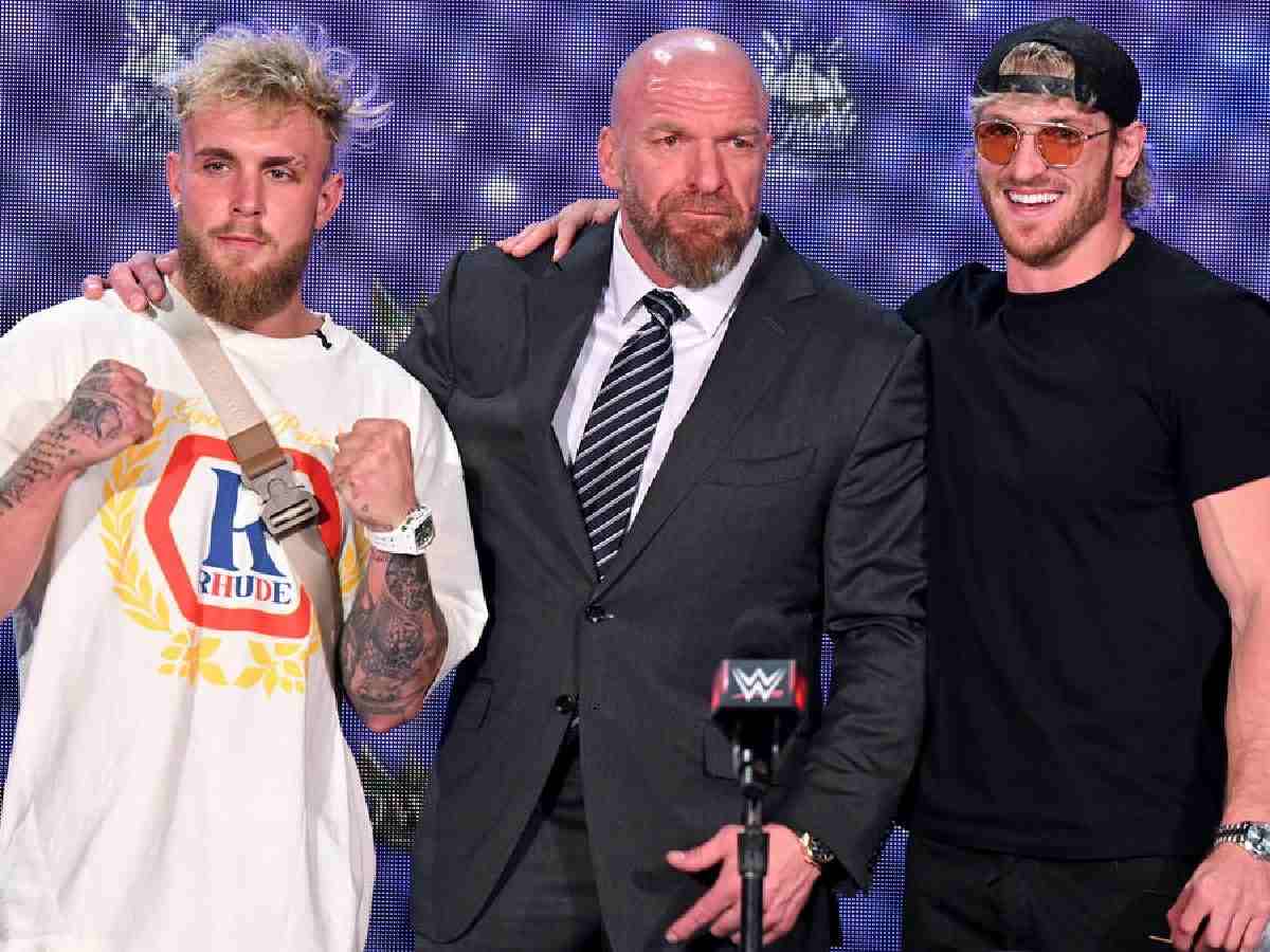 Jake Paul, Triple H, and Logan Paul