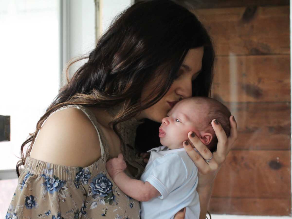 Jasmine LeJeune with her baby