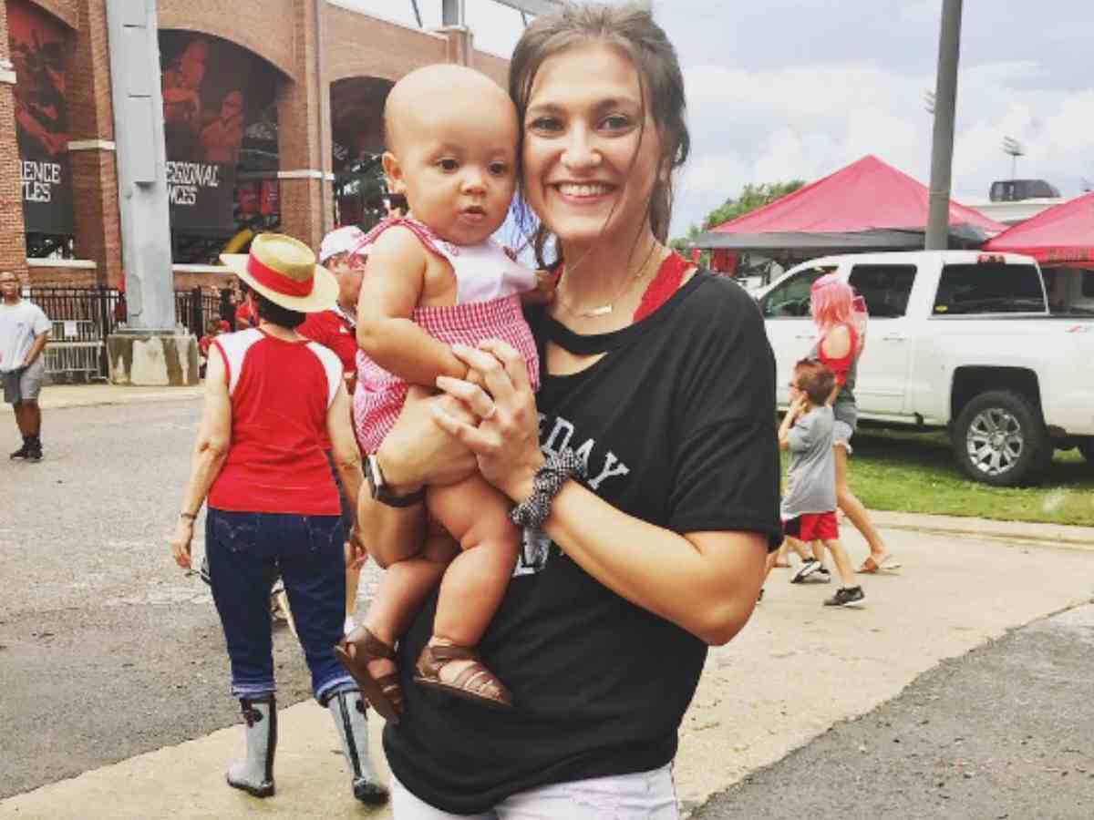 Jasmine LeJeune with her son