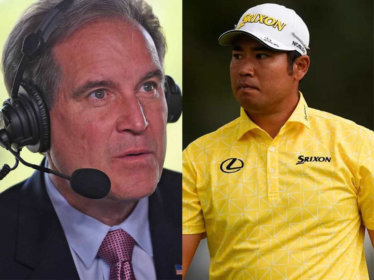 Jim Nantz DEFENDS Hideki Matsuyama’s chip shot as chaos ensues amidst Genesis Invitational victory celebration