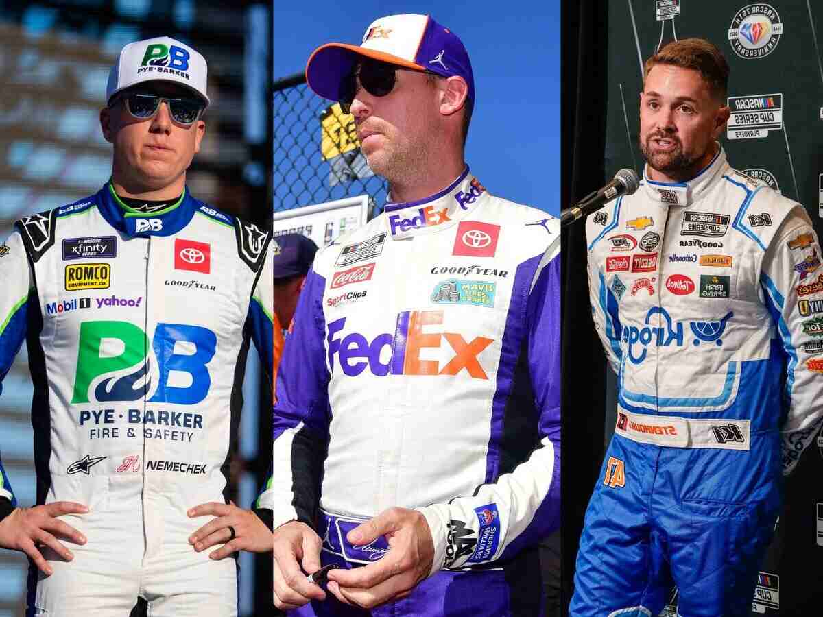 Denny Hamlin SLAMS Ricky Stenhouse Jr. for using unfair tactics while confronting John Hunter Nemechek at the Clash