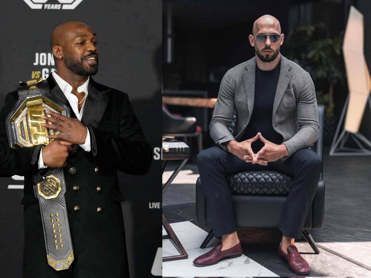 “He’s trying to expand all of our knowledge,” UFC legend Jon Jones heaps praise towards Andrew Tate amidst online hate and controversy